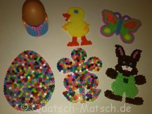 Oster und Frühlings Deko aus Bügelperlen