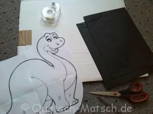 Schnittmuster Dinosaurier Kissen