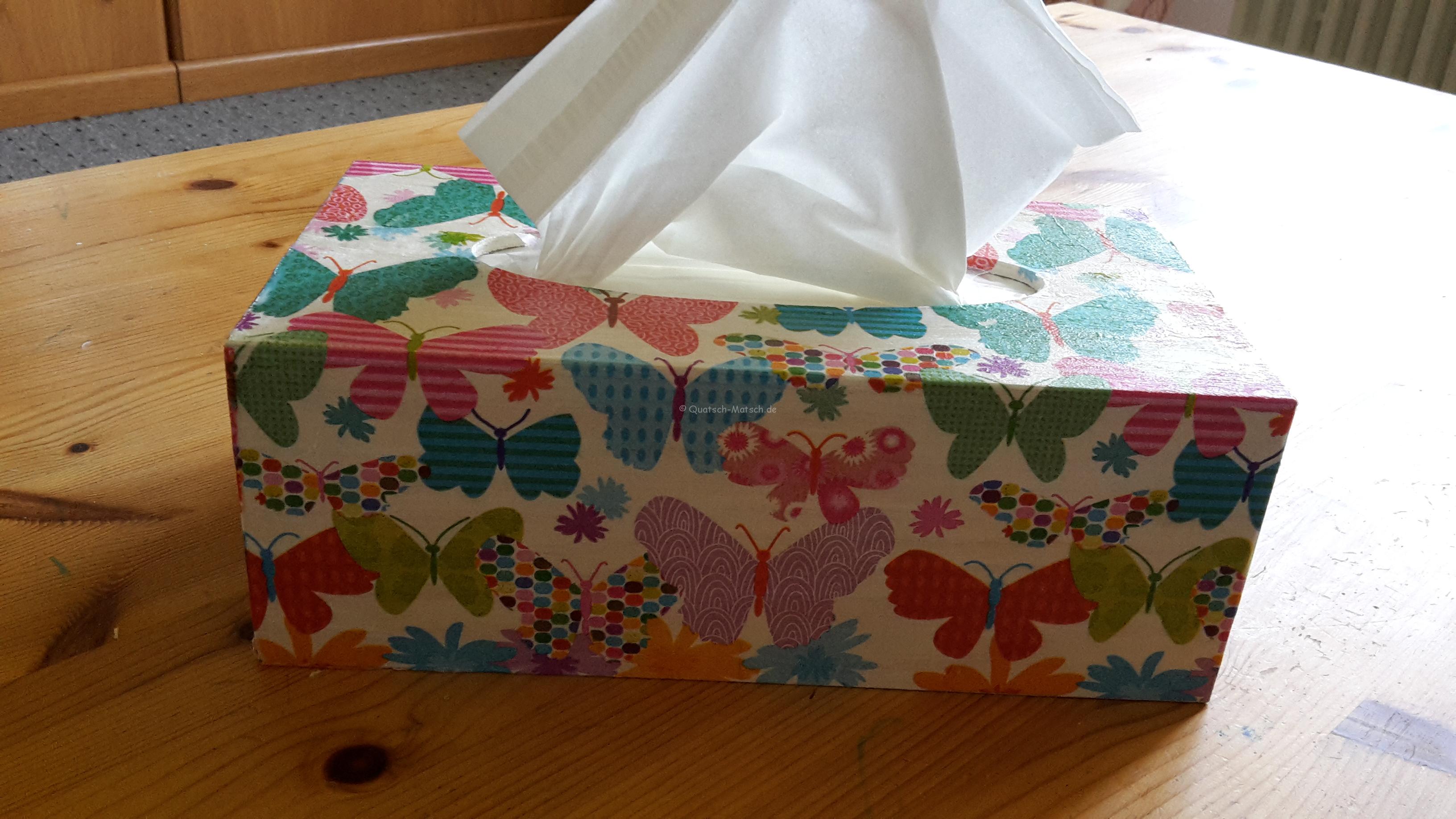 Taschentuchbox mit Serviettentechnik – DIY