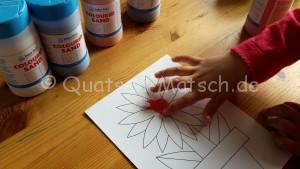 Blumen aus Sand machen