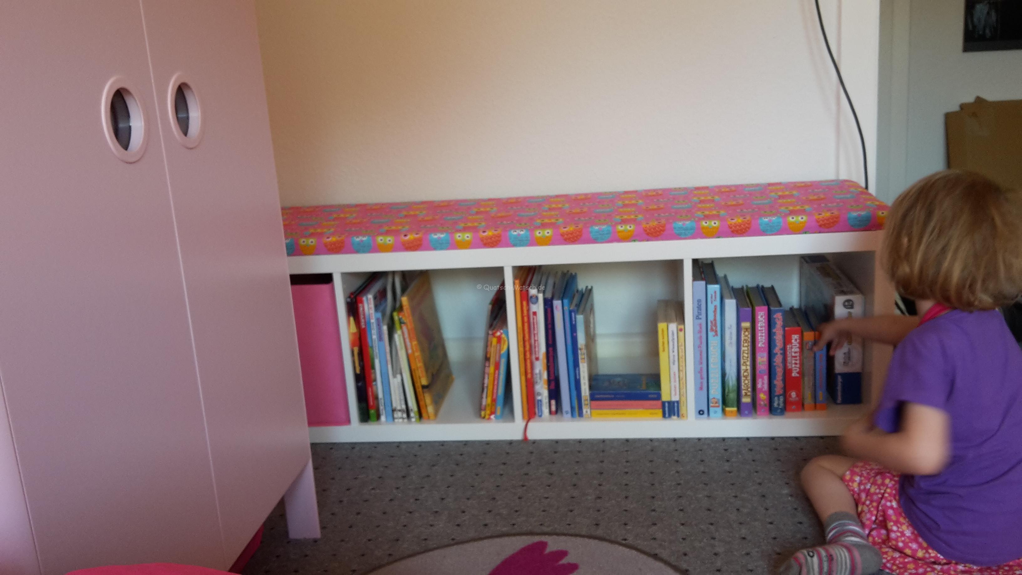 Aus einem Ikea Regal eine Sitzbank für Kinder bauen