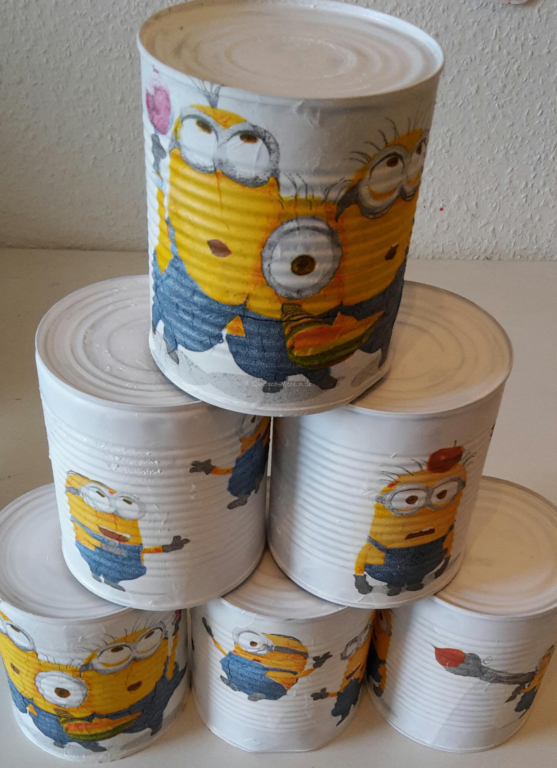 Dosenwerfen mit Serviettentechnik – DIY