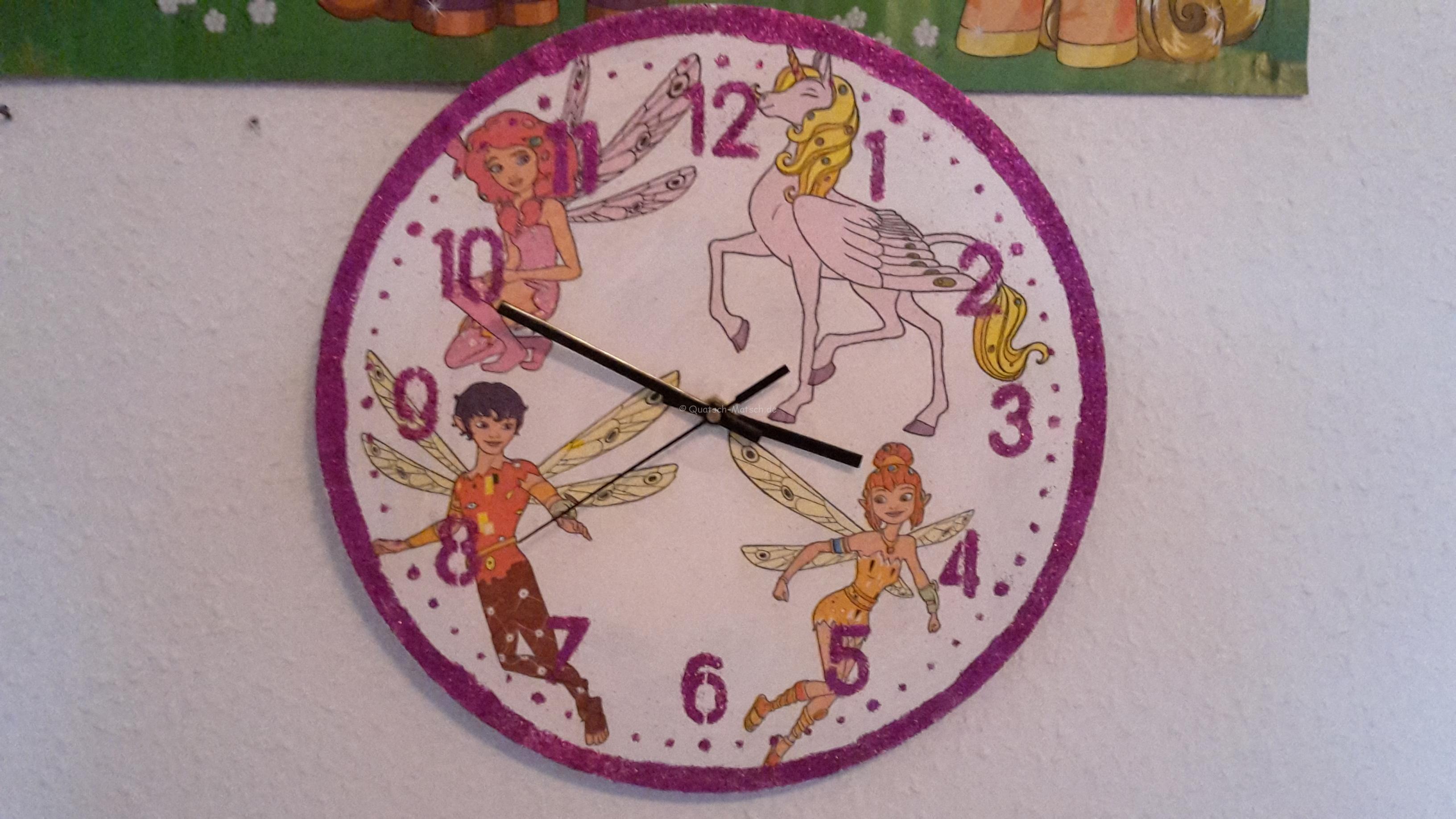 Kinder Wanduhr selbst gemacht- DIY