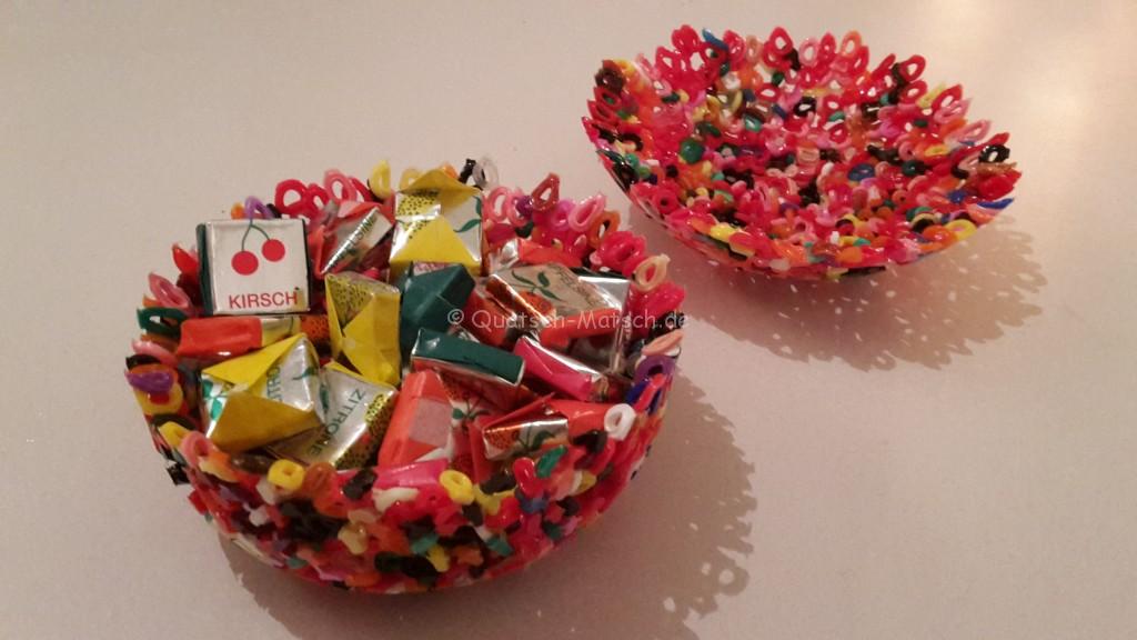 Schalen aus Bügelperlen bastelanleitung