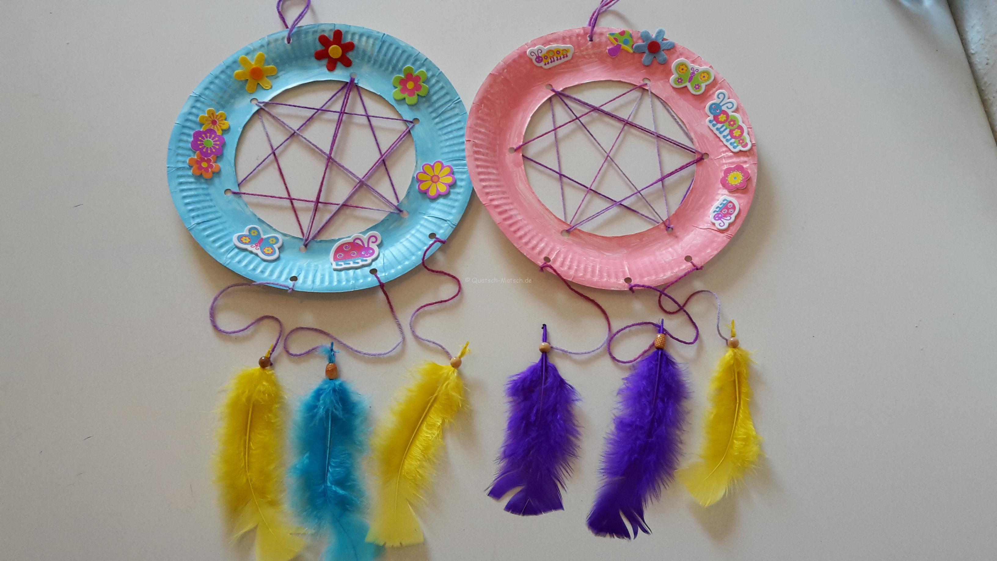 Traumfänger aus Pappeteller – DIY