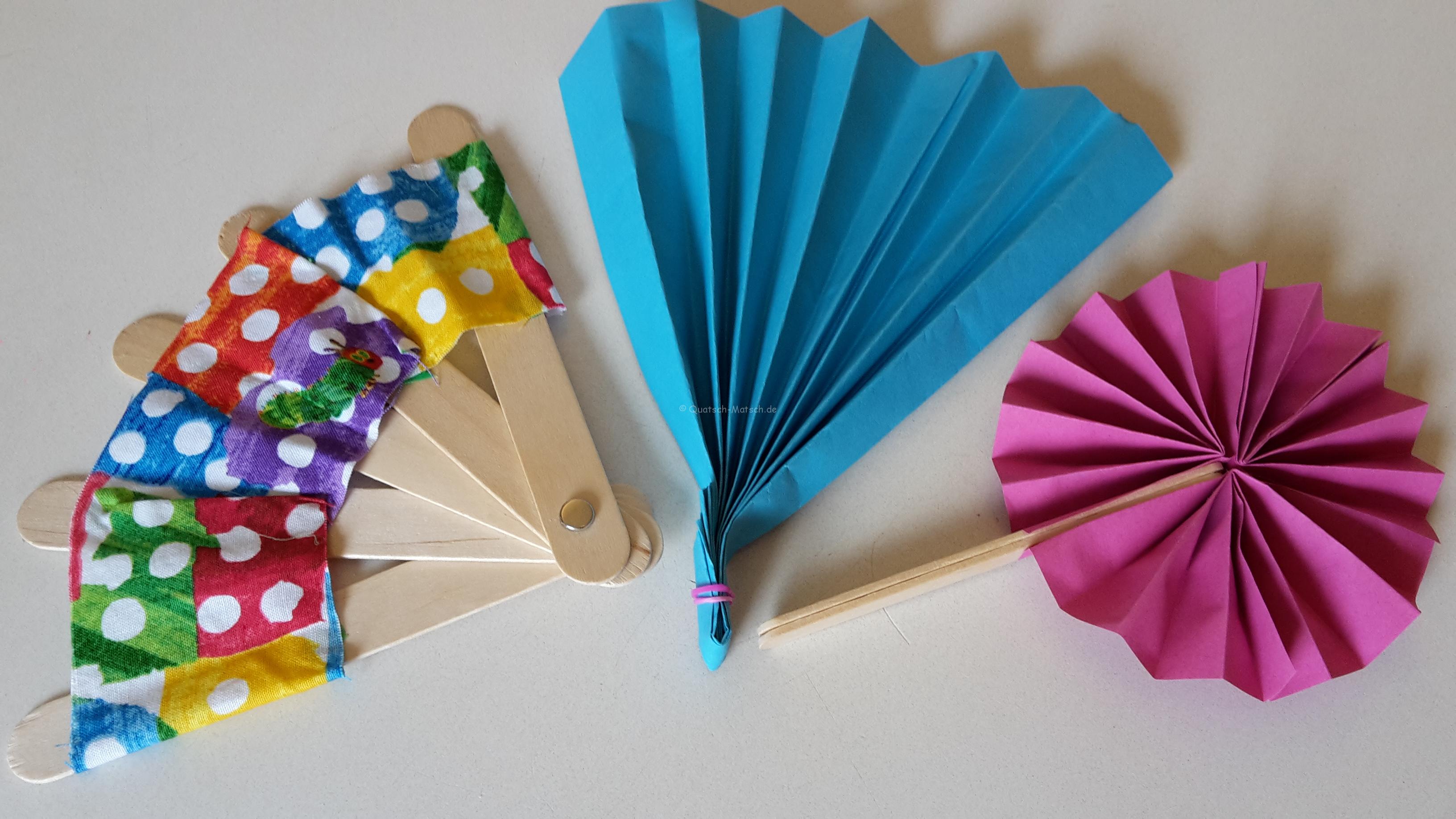 Fächer für den Sommer basteln – DIY
