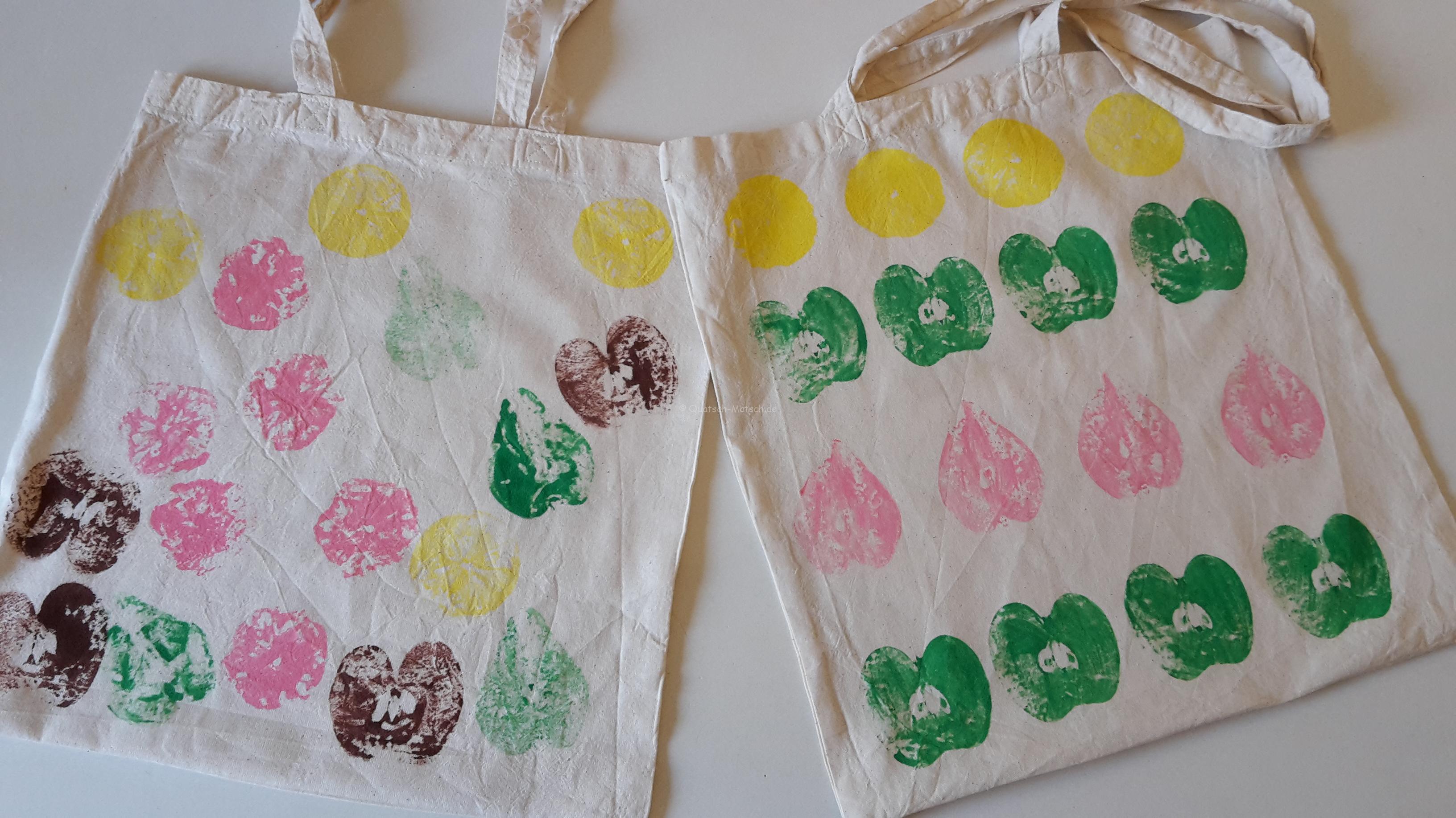 Herbst – Stofftasche mit Obst bedrucken