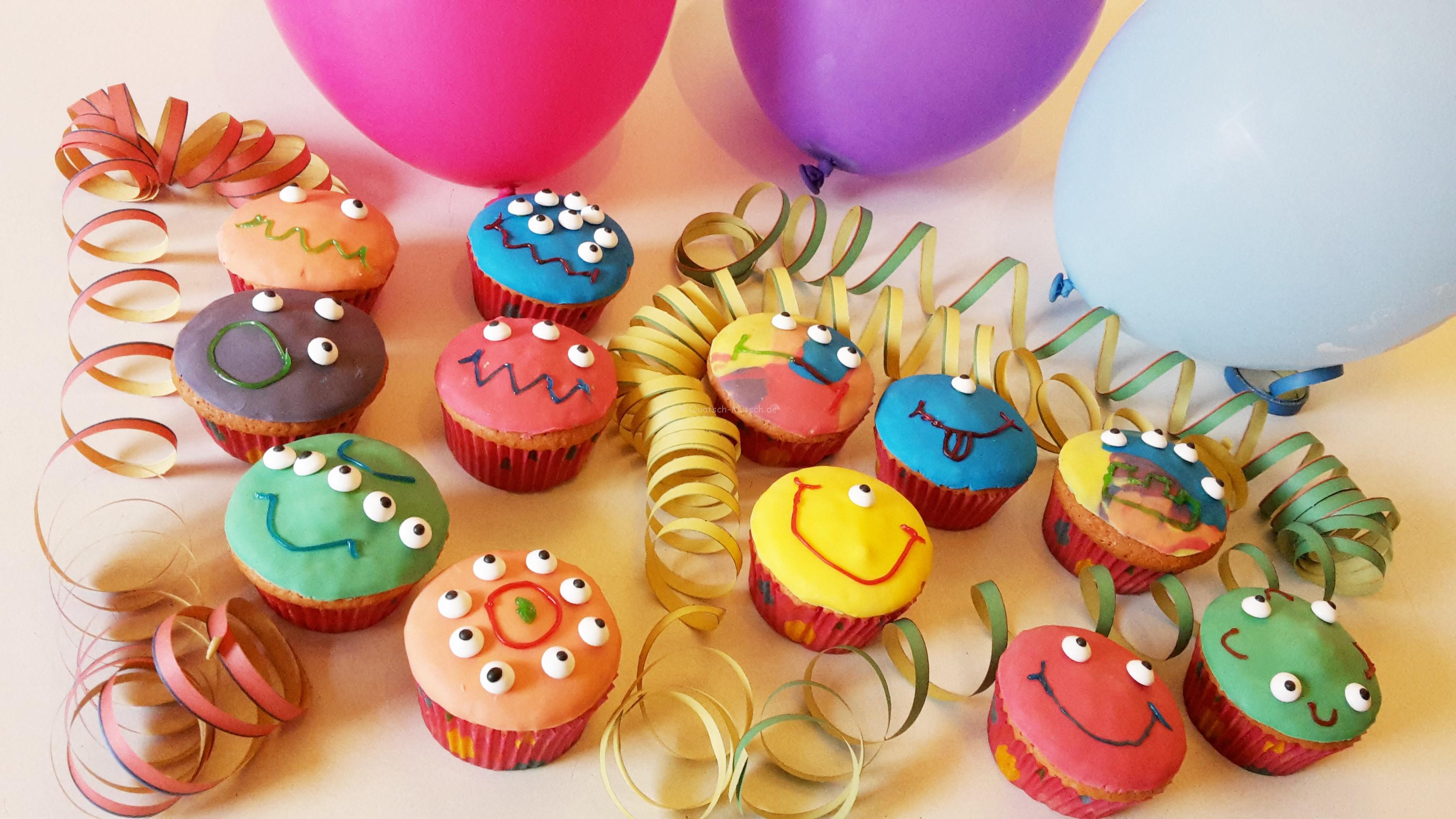 Monster Muffins für die Halloweenparty