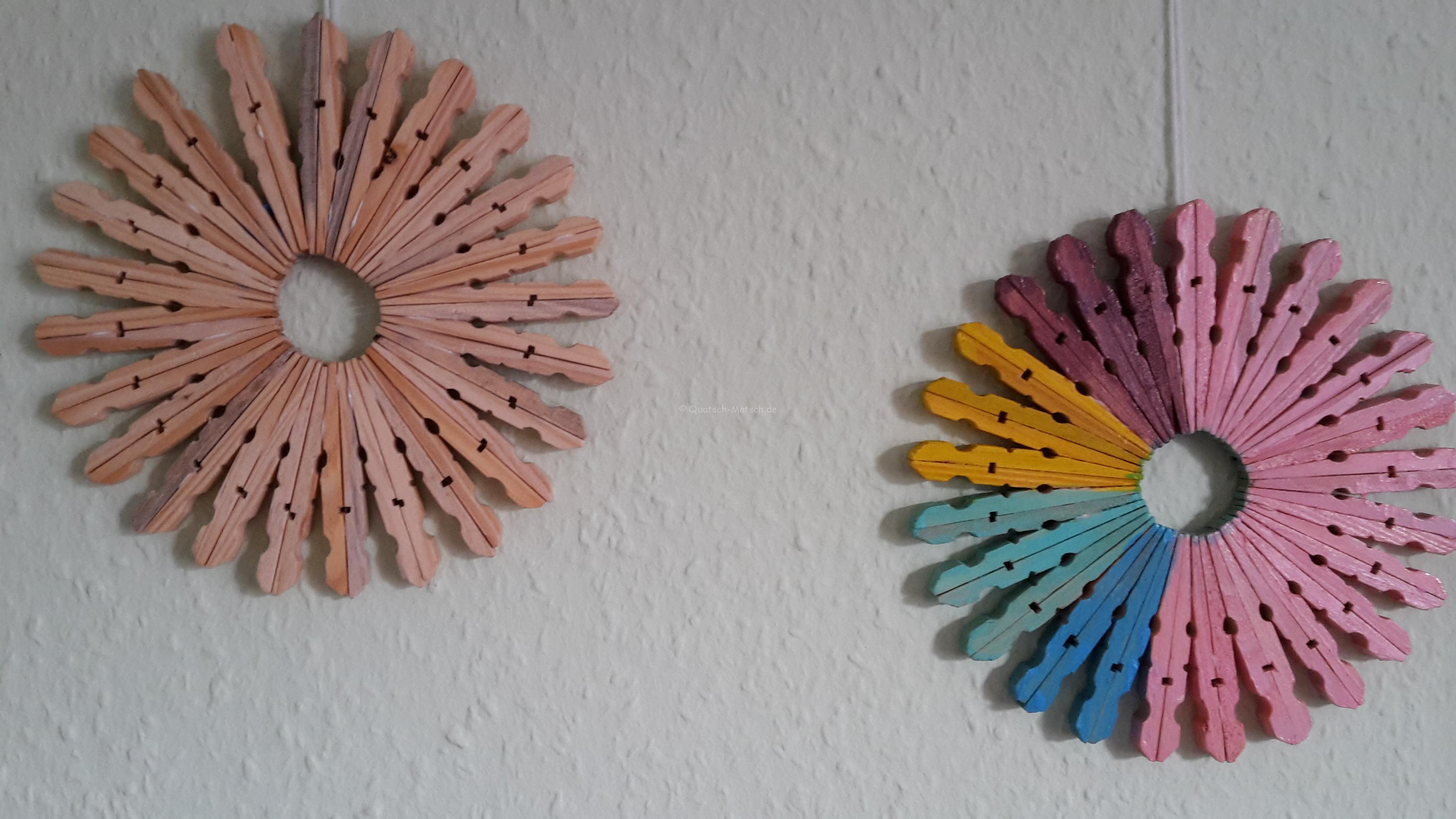 Sterne aus Wäscheklammern – Upcycling