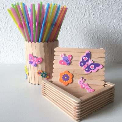 Mit Eisstielen tolle Dinge basteln – DIY