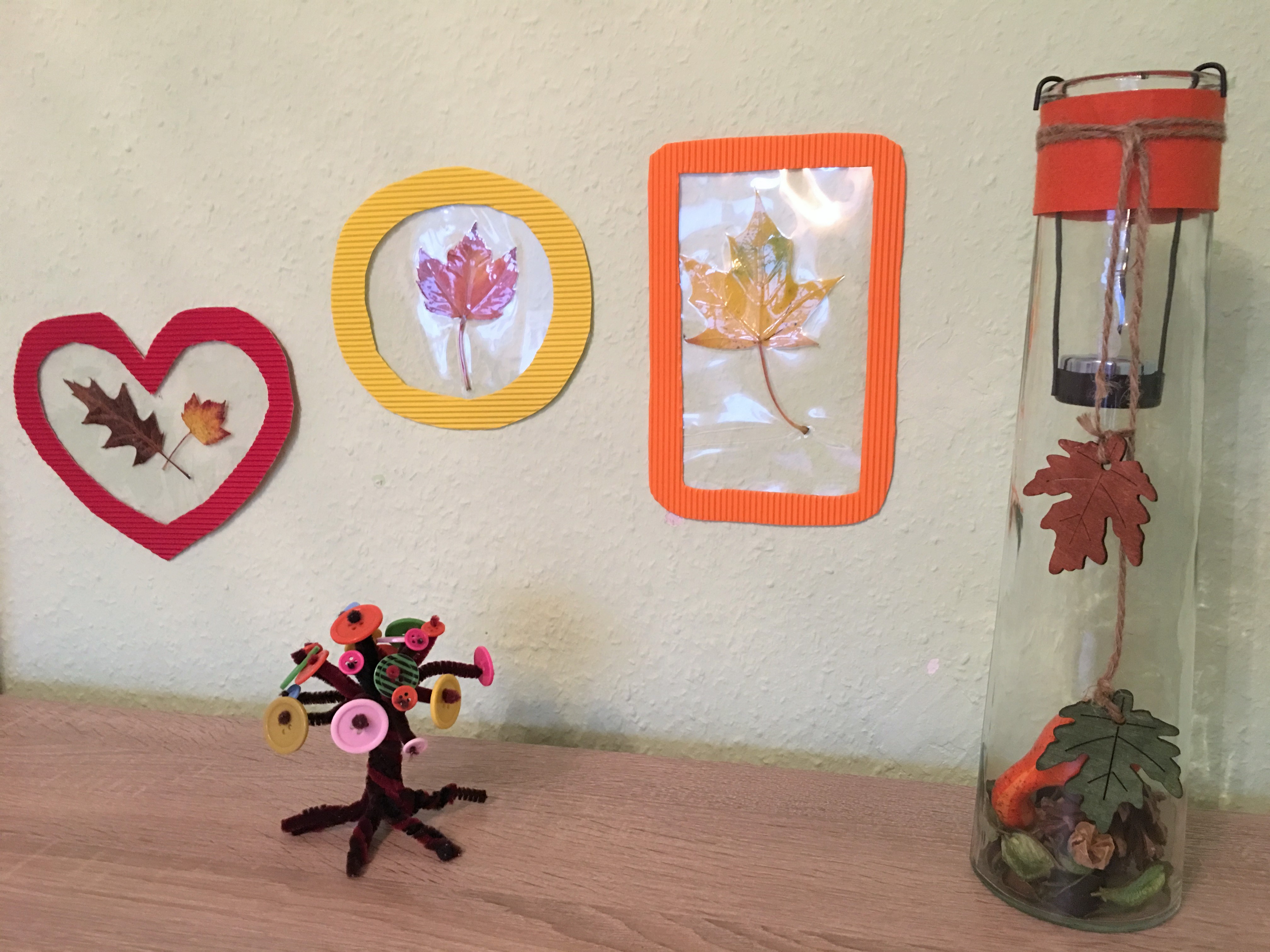 blätter basteln herbst kinder
