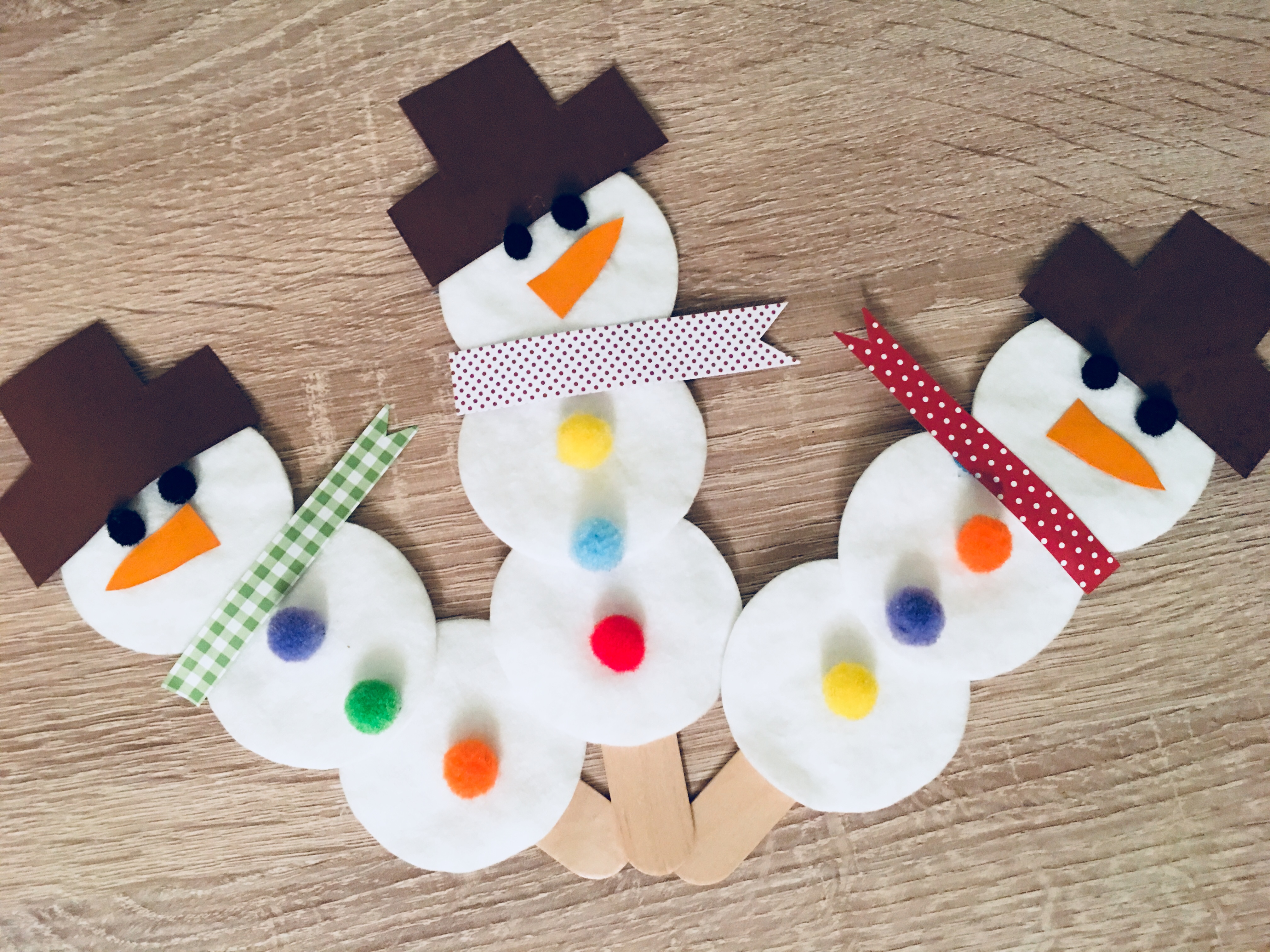 schneemann basteln