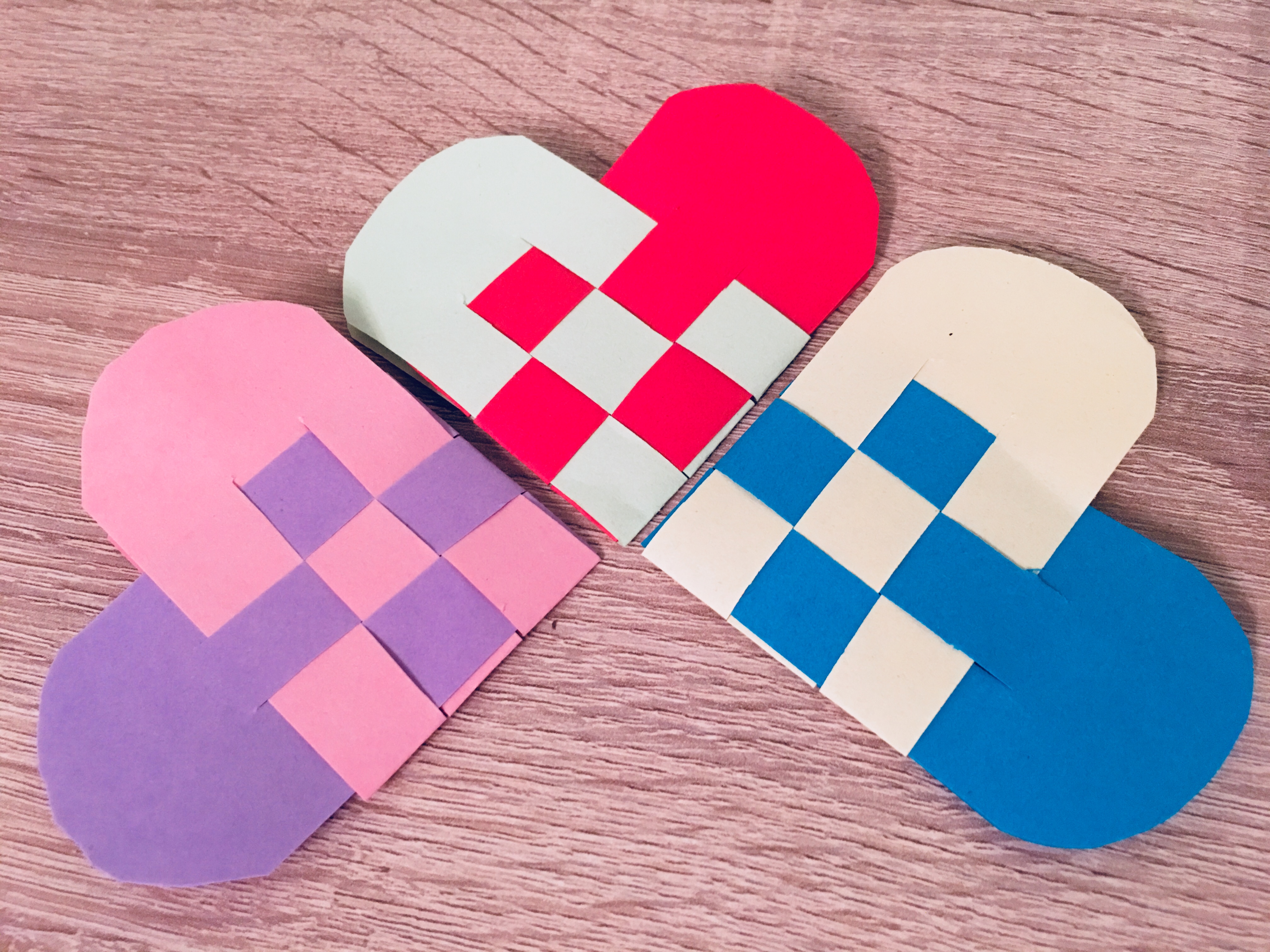flechtherzen dänische herzen papier valentinstag