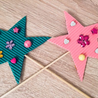 Feen Zauberstab selber basteln – Basteln für Kinder