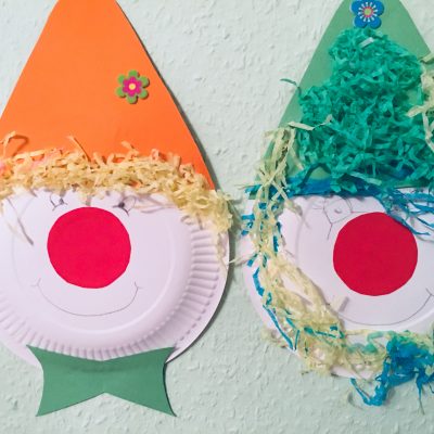 Clowns aus Pappteller basteln – Karneval kommt