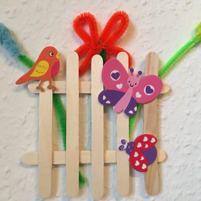 Frühlingsgarten für zu Hause – Basteln mit Kindern