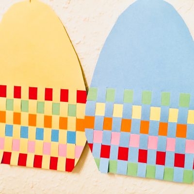 Ostereier weben – Basteln mit Kindern