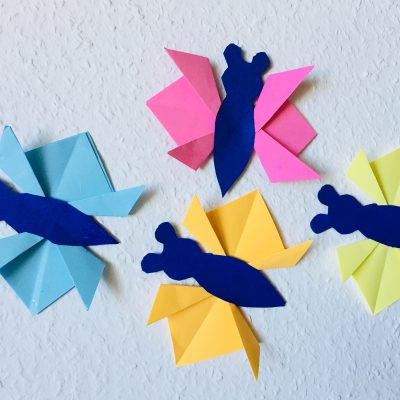 M.J. bastelt Schmetterlinge – Basteln mit Kindern