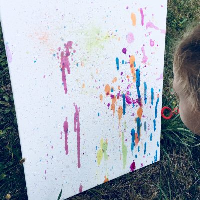 Seifenblasen Bild selber machen – Kreativ mit Kindern