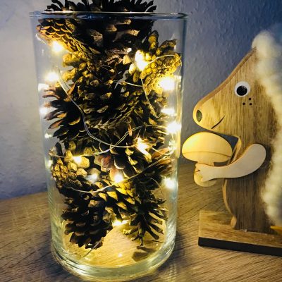 Mit Zapfen Licht in die Wohnung bringen – Schön in den Herbst
