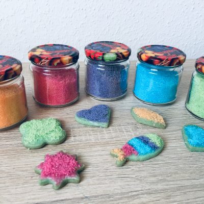 Glitzer Zucker zum dekorieren selber machen – Backen mit Kindern