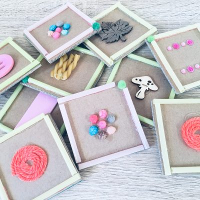Fühlmemory selber basteln – Montessori Sensorik