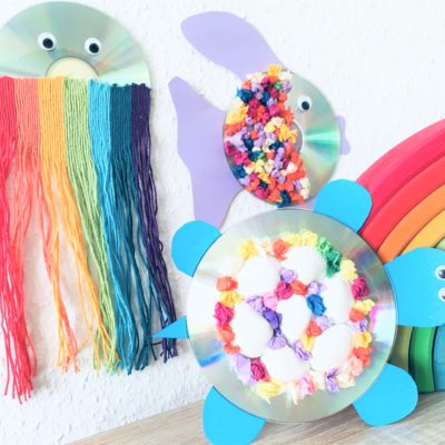 CD Upcycling mit UHU® – Basteln mit Kindern