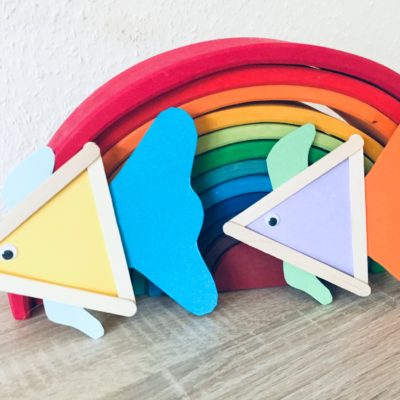 Fisch aus Eisstielen – Basteln mit Kindern