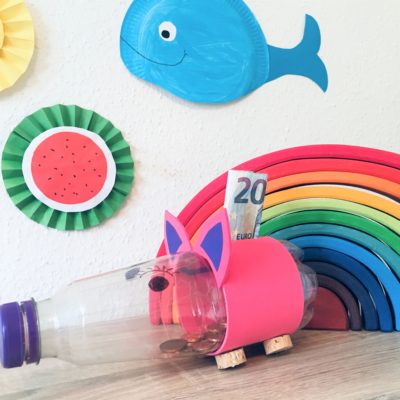 Spardose aus PET Flasche – Upcycling mit Kindern