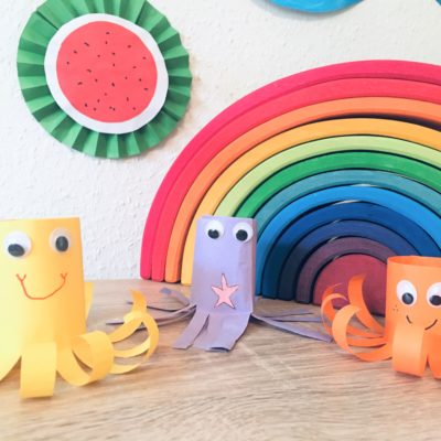 Krake aus Papier – Basteln mit Kindern