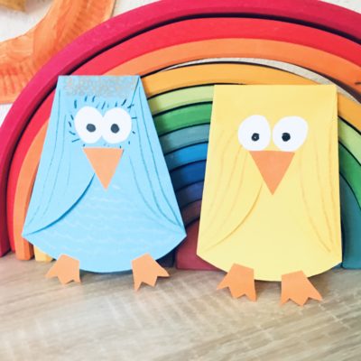 Eulen aus Papier basteln – Basteln im Herbst