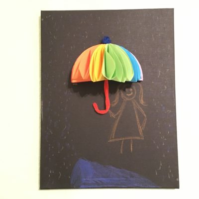 Kunterbuntes Herbstbild – Basteln mit Kindern